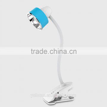 6W rechargeable lithium battery clip led desk lamp