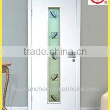 Modern PVC interior wooddoors with glass