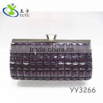 Acrylic beaded frame bag clutch