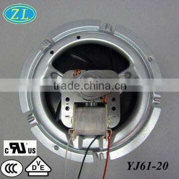 shaded pole motor YJ61-20 with self-cooling steel blade mounting plate Air fryer motor Oven motor