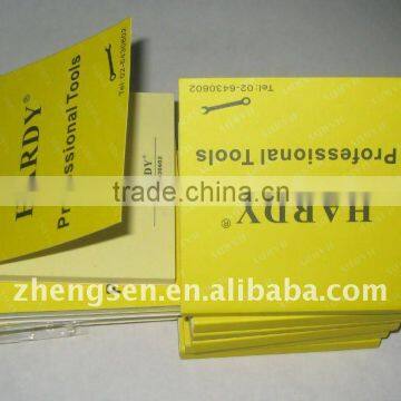 3*3 inch memo pad , yellow memo pad with good quality