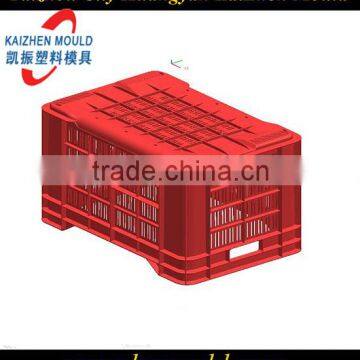 Free design high precise plastic crate mould/plastic fruit box mould/vegetable box mould