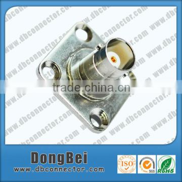 bnc female flange mount cannon connectors with wire from dongbei factory