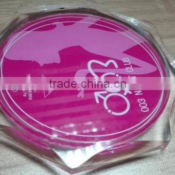 Plexiglass coasters with logo printing