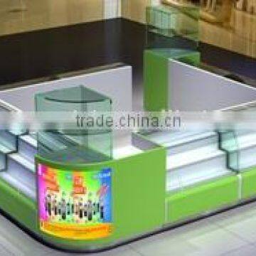 custom made glass cell phone display showcase,cell phone kiosk display