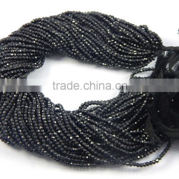 Natural Black Spinel Beads, Semipiricious Beads