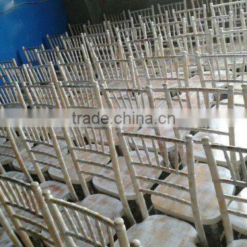 Limewash Color UK Style Wooden Chiavari Chair for Wedding