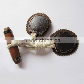 Fancy Leather Button Accessory, Custom Woodern Leather Button, Leather Jeans Button