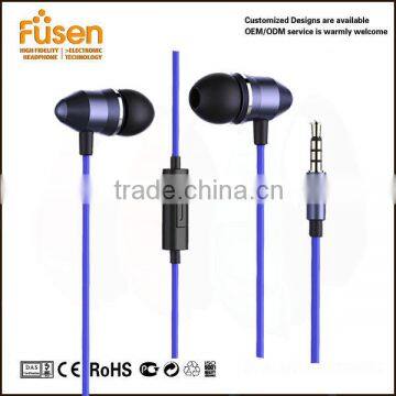 metal earphone with CE/ROHS for iphone for samsung for HTC for Xiaomi