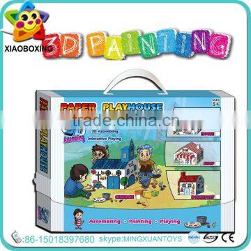 2016 paper kids diy drawing set puzzle for sale