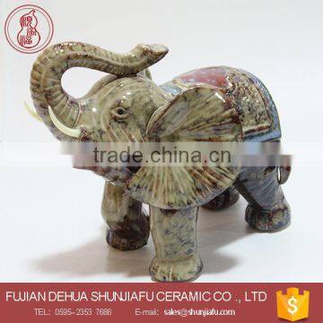 Thailand Large Elephant Statue Ceramic Handicraft