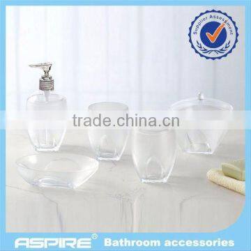 Acrylic convenience 7pcs bathroom set