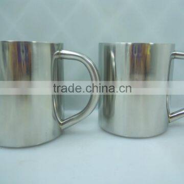 350ml 2014 Hot selling eco-friendly FDA LFGB double layer stainless steel coffee mug cup tumbler