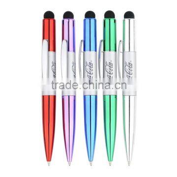Good Quality Custom Logo Twist Stylus Beautiful Crystal Touch Screen Pen photo-3