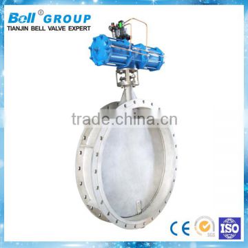 pneumatic 3 offset butterfly valve used in power generation