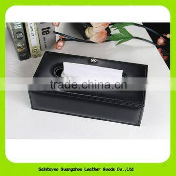 2016 Promotional Items Durable PU Leather Paper Holder Tissue Box For Car 16005