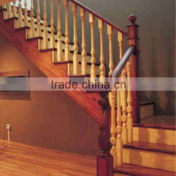 Chestnut Oak Wood Material Straight Stairs