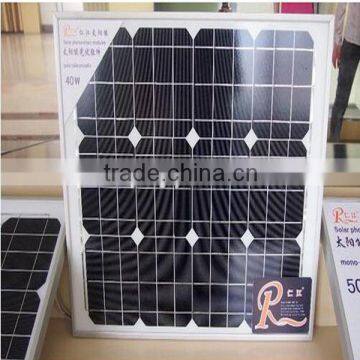 40w mono solar panel mudule for system or water pump syste,, street light