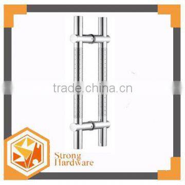 H shape SUS304 pulls wholesale glass doors handle , sliding shower door handles double sided metal Door Handle