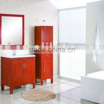 oak wood bathroom cabinet(pass ISO 9001)
