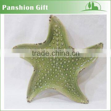 ceramic ocean dinnerware starfish plate