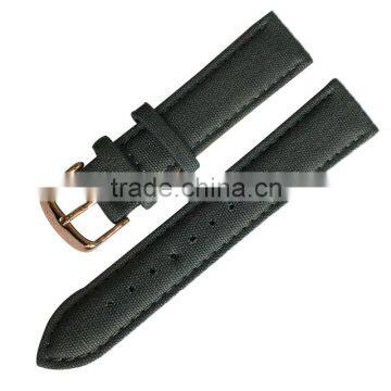 Leather Stitched Cotton Canvas Nato Antistatic Wrist Band