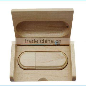 Custom Engraving Logo Wood Usb Flash Drive Wooden USB Memory Sticker 2.0 4GB/16GB/32GB/64GB/ With Box photo-3