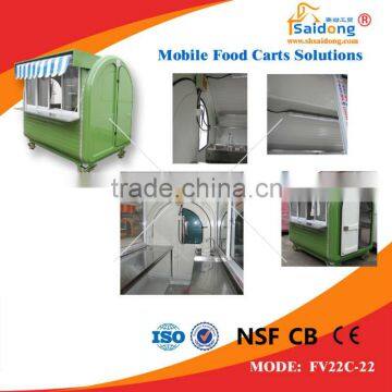 Customized Mobile Hot Dog Cart- Mobile Food Cart-hamburger Cart Trailer for Sale photo-4