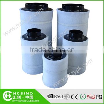 Hydroponic indoor actived carbon filter inline actived carbon filter