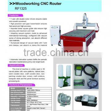 Woodworking CNC Router with vacuum absorption.