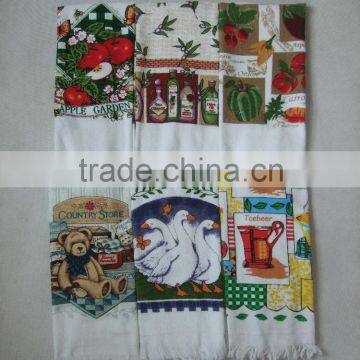 printed kitchen towel/tea towel /cotton towelwholesale home textile christmas design or everyday design