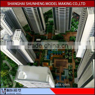 Maquettes for high rise building house plan ,3d scale architectural scale model maker