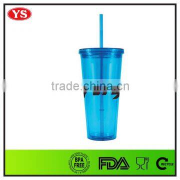 22oz Double Wall Custom Plastic Tumbler With Heat-transfer Printing Logo