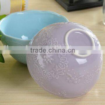 Wholesale Europe Style Embossed Ceramic Bowl Porcelain Bowl photo-4