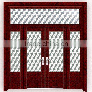 Water Cube designed wrought iron door gates best selling can be custom made