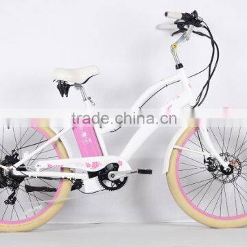 OEM 2016 new design wholesale electric beach cruiser bicycle(HJ-CRP01 )