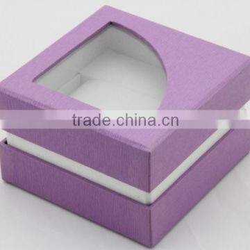 Handmade High Quality Watch Box with pvc clear window