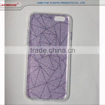 Soft Tpu Hard pc Two in One Double Side IMD Bling Glitter Phone Case Back Cover for Iphone 6s 6 Plus photo-4