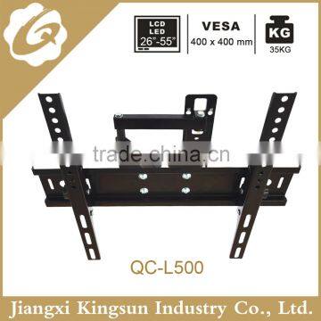 Adjustable swivel 180 degrees tilt 15 degrees articulating lcd led plasma tv bracket wall mount with vesa up to 400*400