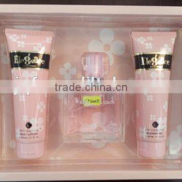 OEM CUSTOMIZED FRAGRANCE ELEGANCE (PINK) TRIO PERFUME GIFT SET