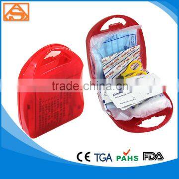 Mini first aid kit with plastic box