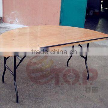 Half Round Plywood Banquet Table