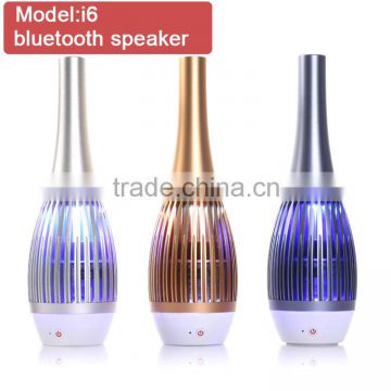 vase shape Gift Design bluetooth speaker/vase type creative LED colorful intelligent bluetooth speakers with mic hifi speaker