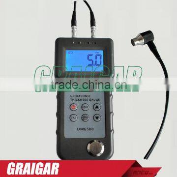 UM6500 Portable Digital Ultrasonic Thickness Gauge Meter 1.0-245mm,0.05-8inch (in Steel)