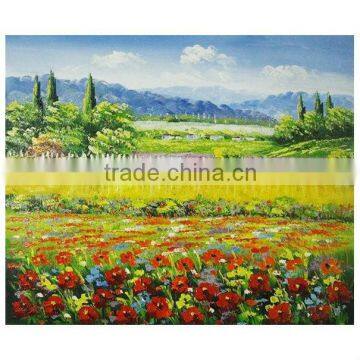 Handmade palette knife flower oil painting