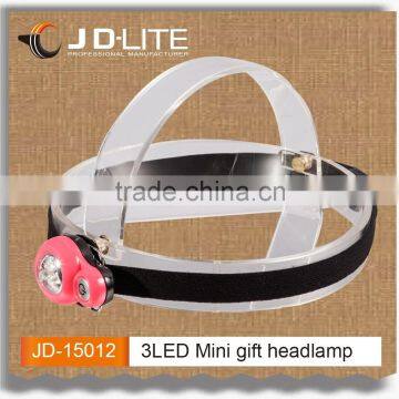 3LED mini light weight headlight smart appearance led mining headlamp