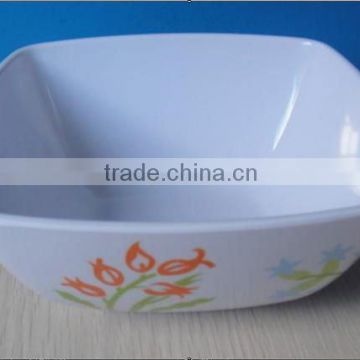 melamine square bowl