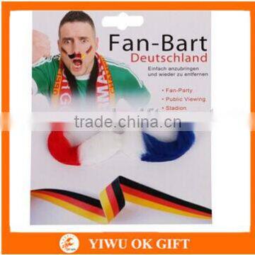 Hot sales party artificial mustache beard high quality any color is available fake beard for sale