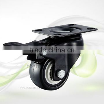 40mm Swivel Locking Suitcase Small PU Industrial Caster