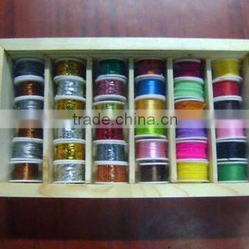 36 Spools Fly Tying Tackle Thread Kit Box